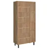 Coaster Fine Furniture 950440 Teller - 4-Door Tall Shoe Storage Cabinet - Natural Oak