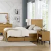 Intercon NP-BR-5464Q-NTO-C Newport - Queen Bed - Natural Oak