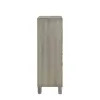 New Classic B1248-071 Lennox - Door Chest With Shoe Storage & LED Light - Gray