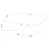 Coaster Fine Furniture 710208-S3 Jenny - 3 Piece Rectangular Coffee And End Table Set - Chrome
