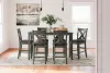 Ashley Furniture D388-423 Caitbrook - Rect Drm Counter Table Set (Set of 7) - Gray