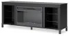 Ashley Furniture W2721-168 Cayberry - TV Stand With Fireplace - Black