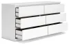 Ashley Furniture EB9630-231 Onita - Six Drawer Dresser - White