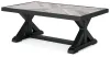 Ashley Furniture P792-701 Beachcroft - Rectangular Cocktail Table - Black / Light Gray
