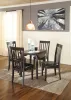 Ashley Furniture D310/15/01(4) Ashley Furniture D310/15/01(4) Hammis - 5 Pc. - Drop Leaf Table, 4 Upholstered Side Chairs - Dark Brown