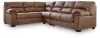 Ashley Furniture PC27704S4 Ashley Furniture PC27704S4 WillowBend - 3-Piece Sectional With LAF Sofa With Corner Wedge - Caramel