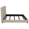 CoasterEssence 300007KE Chloe - Upholstered Eastern King Panel Bed - Oatmeal