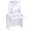 CoasterEssence 300290 Harvey - Vanity Set With Lift - Top Stool - White