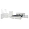 CoasterEssence 300345Q-S5 Jeremaine - Queen 5 Piece Bedroom Set - White