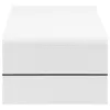 CoasterEssence 703798 Airell - Rectangular Coffee Table With Shelf - White High Gloss