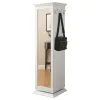 CoasterEssence 910080 Robinsons - Swivel Accent Cabinet With Cork Board - White