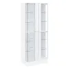 Coaster Fine Furniture 950397 Cabra - 4-Door LED Curio Display Cabinet - White High Gloss