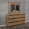 Furniture of America CM7623SM Coimbra - Cabinet Mirror - Rustic Natural Tone