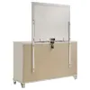 Coaster Fine Furniture 224953M Olivia - 6-Drawer Dresser And LED Mirror - Pearl White