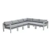 Intercon NS-SF-ARMLSS-BUF-6PC Intercon NS-SF-ARMLSS-BUF-6PC Nash - 6 Piece Outdoor Seating Sectional - Buff