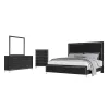 New Classic 00-B1891-24C New Classic 00-B1891-24C Ava - 6/0 California King 4 Piece Bedroom Set (Bed, Dresser, Mirror, Chest) - Black