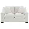 Coaster Fine Furniture 552092 Ashlyn - Fabric Upholstered Track Arm Loveseat - Sand