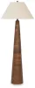 Ashley Furniture L329101 Danset - Wood Floor Lamp - Brown