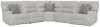 Ashley Furniture 93605S3 Ashley Furniture 93605S3 Acklen Place - 5-Piece Power Reclining Sectional - Pewter