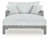 Ashley Furniture PCP695-815 Hurley Park - Chaise Lounge With Cushion - Gray