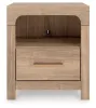 Ashley Furniture PCB1360-91 Kinlanni - One Drawer Night Stand - Tan