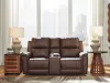 Ashley Furniture PCU1200118 Ashley Furniture PCU1200118 Bleckley - Power Reclining Loveseat With Console / Adjustable Headrest - Espresso