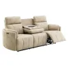 ACME LV07410 ACME LV07410 Elison - Power Motion Sofa With Drop Table - Dark Beige Polished Microfiber