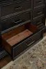 Pulaski Furniture P012-BR-K4-KIT3 Pulaski Furniture P012-BR-K4-KIT3 Caldwell - King Storage Bed And Drawer Dresser With Mirror - Smoked Molasses
