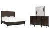 Pulaski Furniture P419-BR-K5-KIT3 Pulaski Furniture P419-BR-K5-KIT3 Modern Mosaic - California King Panel Bed And Drawer Dresser With Square Mirror - Brown