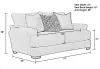 Jackson Furniture Industries 449802-1796/36-2870/24 Ava - Loveseat - Cashew