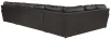 Jackson Furniture Industries 4378/62/76/30-09 Jackson Furniture Industries 4378/62/76/30-09 Denali - 3 Piece Italian Leather Match Sectional With RSF Chaise And 12 Included Accent Pillows - Chocolate