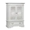 Liberty Furniture 520-BR42 Abbey Park - Mirrored Door Chest - Antique White
