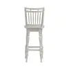 Liberty Furniture 244-B400330 Magnolia Manor - Spindle Back Swivel Bar Stool - Antique White & Weathered Bark