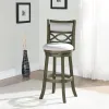 New Classic S1128-BS-FG New Classic S1128-BS-FG Manchester - Bar Stool - Antique Gray - Fabric