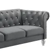 New Classic UKD13-30-GRYC Emma Crystal - Sofa - Gray