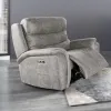 New Classic U092-13P2-GRY Kamari - Glider Recliner With Power Headrest & Footrest - Gray