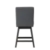 New Classic D4125-28-GRY High Line - Swivel Counter Chair (Set of 2) - Gray