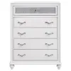 CoasterEveryday 205895 Barzini - 5-Drawer Bedroom Chest - White