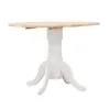 CoasterEveryday 4241 Allison - Round Drop Leaf Extension Dining Table - White