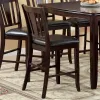 Furniture of America CM3336PT Edgewood - Square Counter Height Table - Espresso