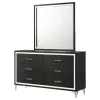 Coaster Fine Furniture 224993M Lucia - 6-Drawer Dresser And Mirror - Black