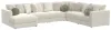 Jackson Furniture Industries 2235/37/31/59/75-16 Jackson Furniture Industries 2235/37/31/59/75-16 Ritzy - 6 Piece Modular Sectional (LSF Chaise) - Bone