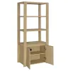 Coaster Fine Furniture 708224 Laurelton - 3-Shelf Media Tower Tall Pier Cabinet - Light Oak