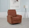 Coaster Fine Furniture 610433P Adler - Upholstered Power Swivel Glider Recliner - Rust