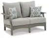 Ashley Furniture P802-835 Visola - Loveseat w/Cushion - Gray
