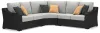 Ashley Furniture P792P1 Ashley Furniture P792P1 Beachcroft - 3-Piece Outdoor Sectional - Black