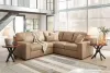 Ashley Furniture 38006S2 Ashley Furniture 38006S2 Bandon - 2-Piece Sectional With Laf Loveseat - Toffee
