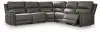 Ashley Furniture PCU12000S4 Ashley Furniture PCU12000S4 Bleckley - 5-Piece Power Reclining Sectional With RAF And LAF Recliners - Anchor