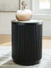 Ashley Furniture T650-6 Ashley Furniture T650-6 Grayman - Round End Table - Black