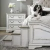 Liberty Furniture 244-BR1000 Magnolia Manor - Pet Steps - Antique White
